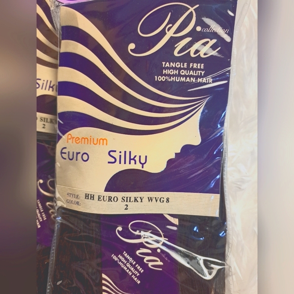 Pia Collection 100% Human Hair Silky Straight 8" Color 2 Bundle 2Packs - Picture 3 of 5